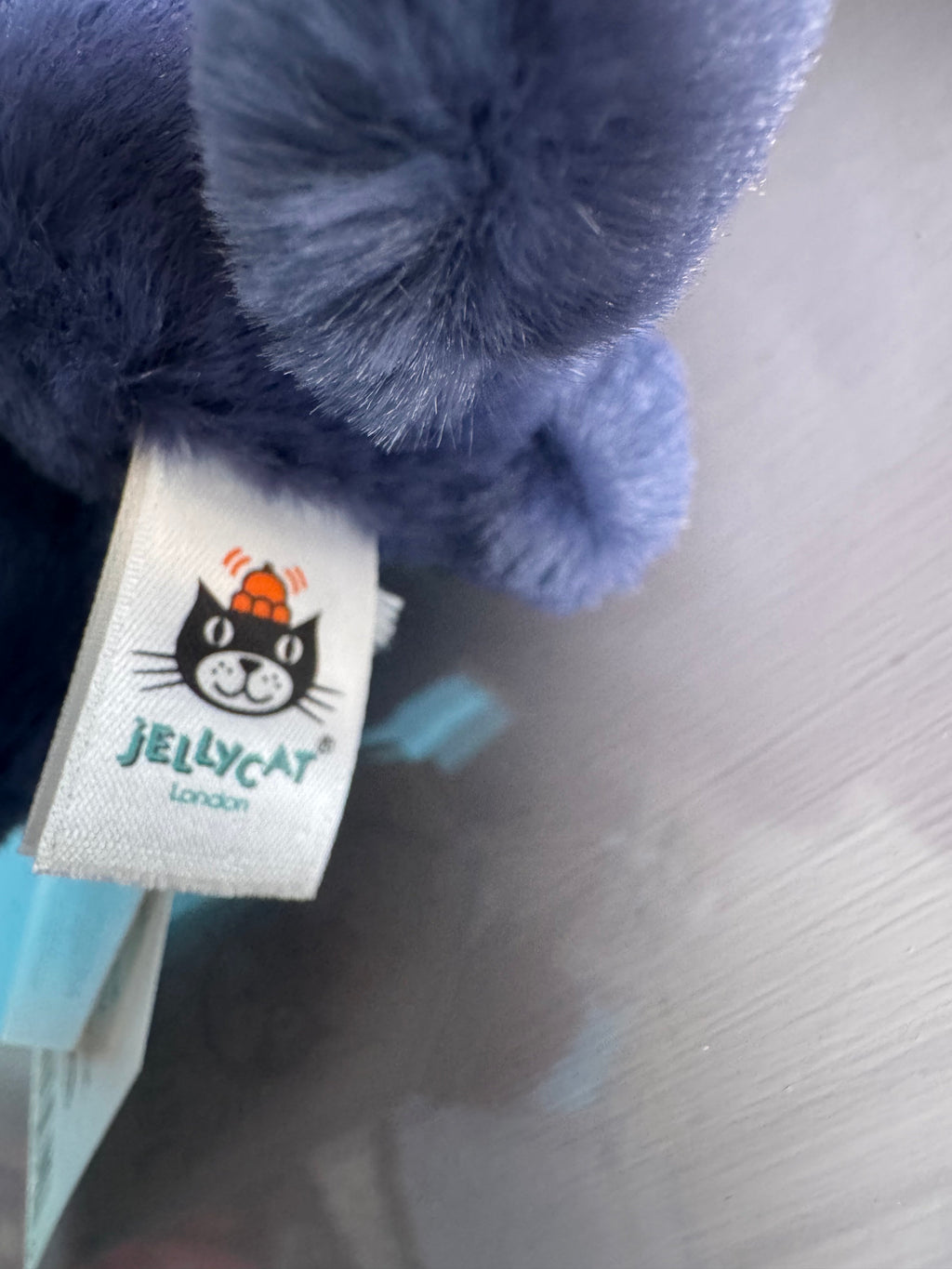 small bashful navy bunny