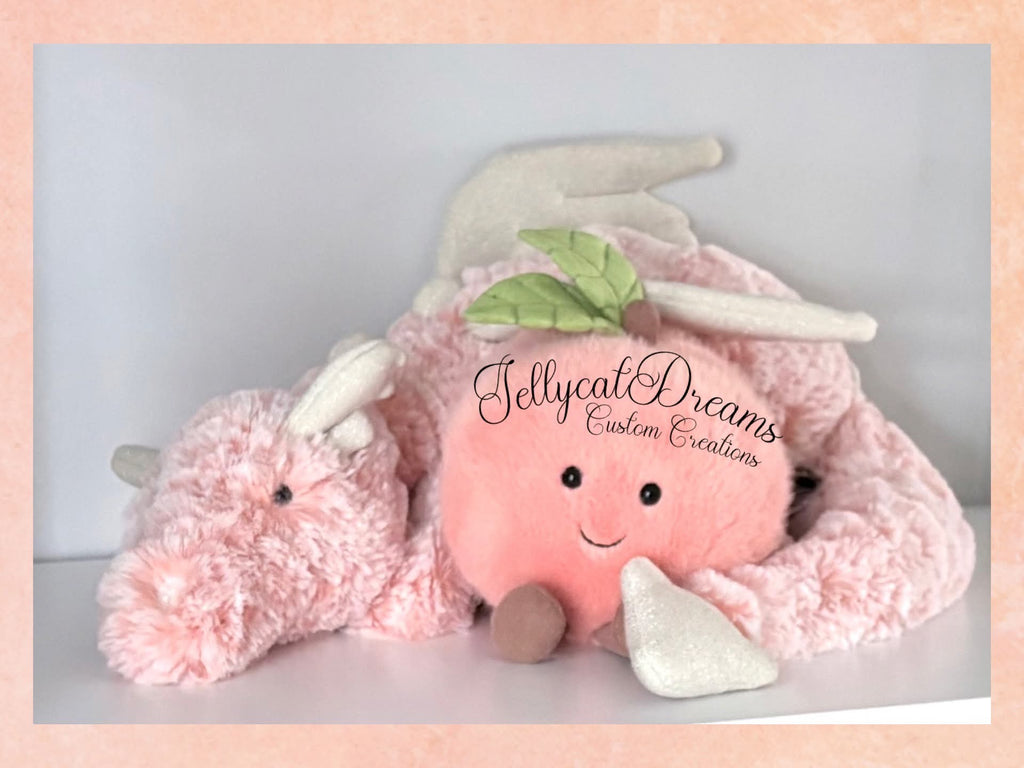 JellycatDreams Georgia Peach Dragon Large