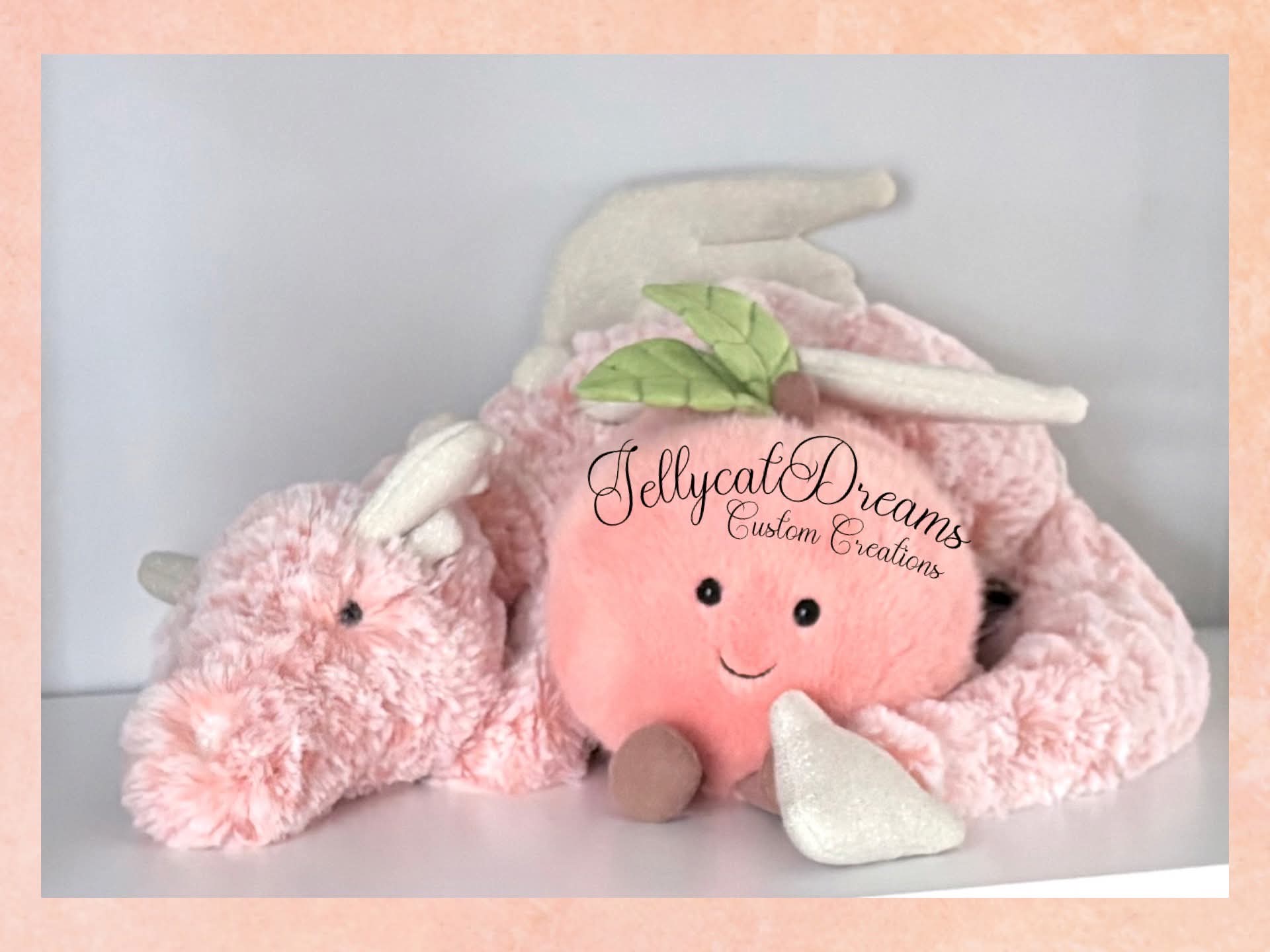 JellycatDreams Georgia Peach Dragon Large