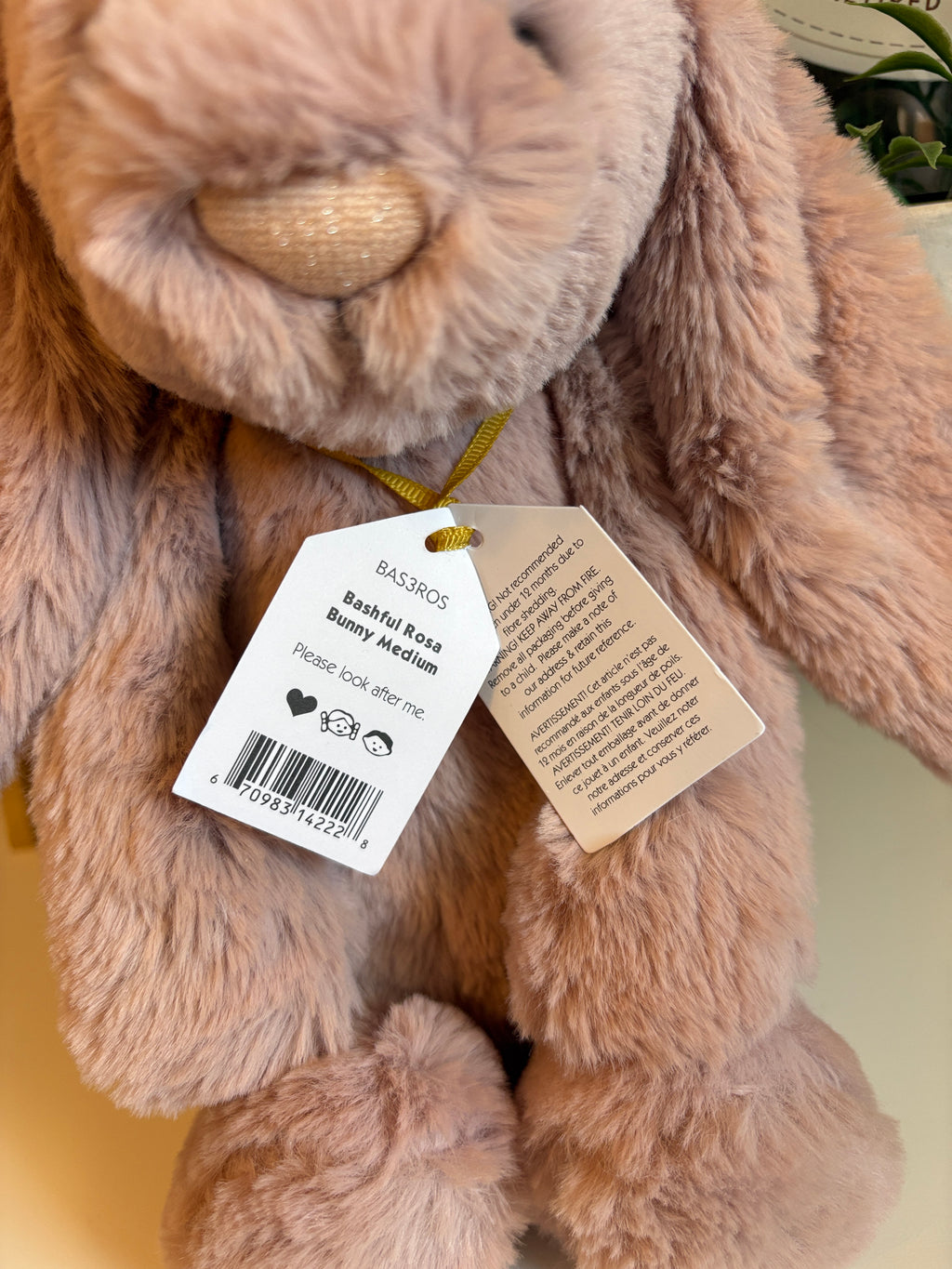 Jellycat OG Luxe Rosa Bunny Medium