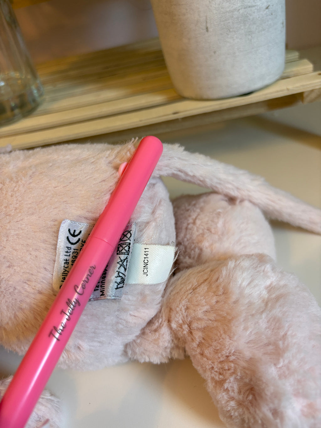 Jellycat Bashful Pink Mouse Medium | With Toes