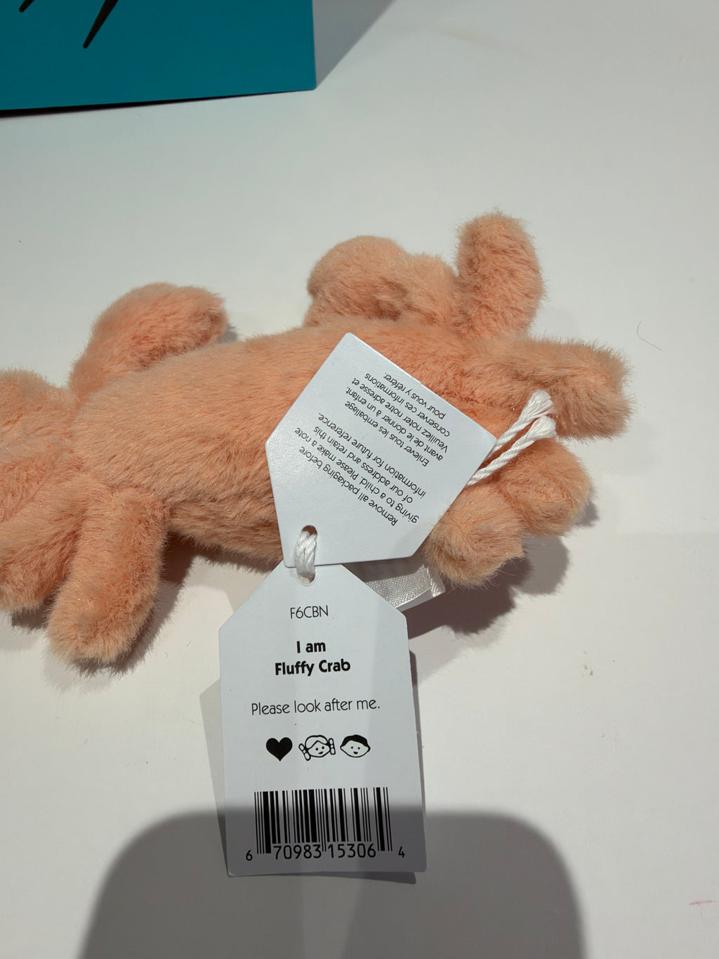 Jellycat Fluffy Crab