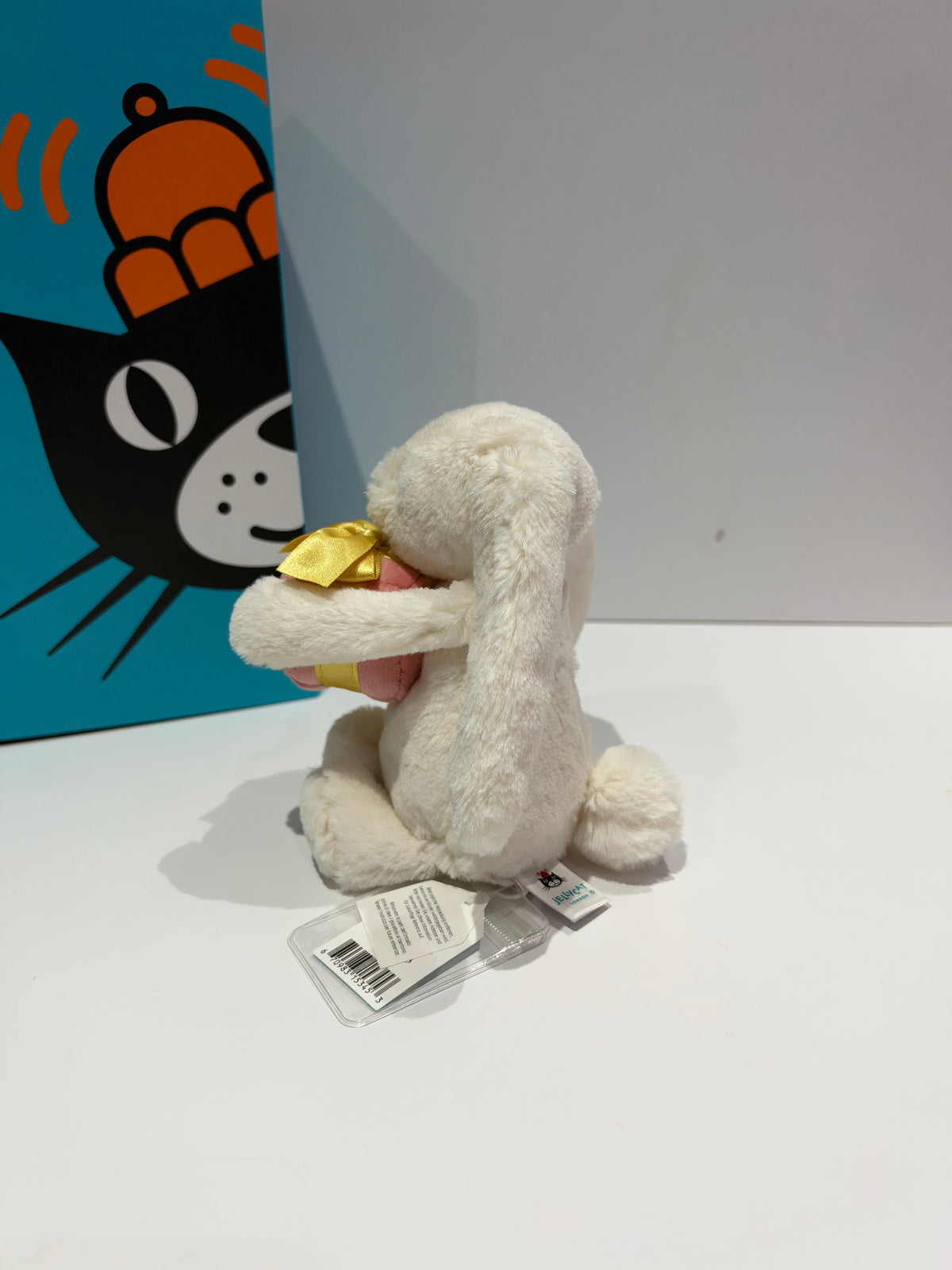 Jellycat Bunny Holding A Present - Tagged