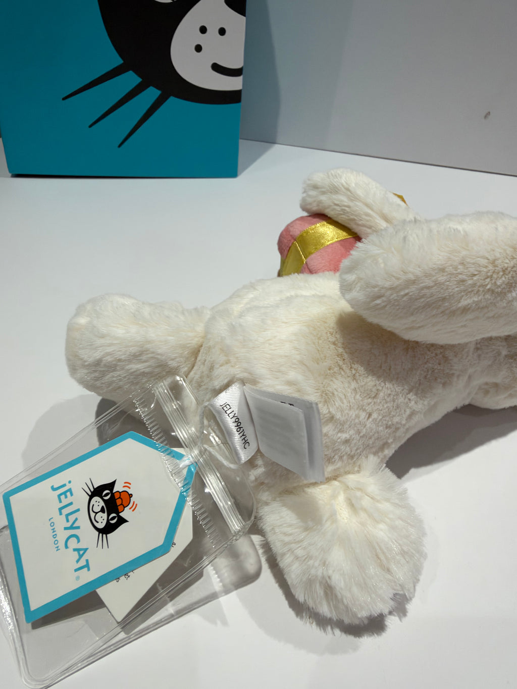 Jellycat Bunny Holding A Present - Tagged