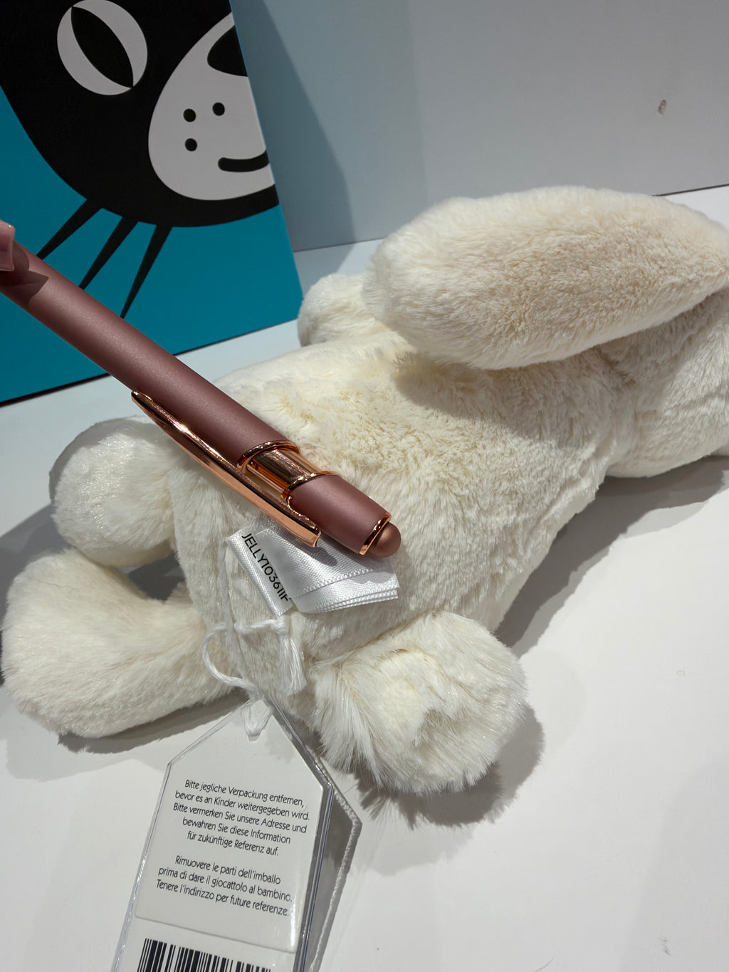 Jellycat Bunny Holding A Heart - Tagged
