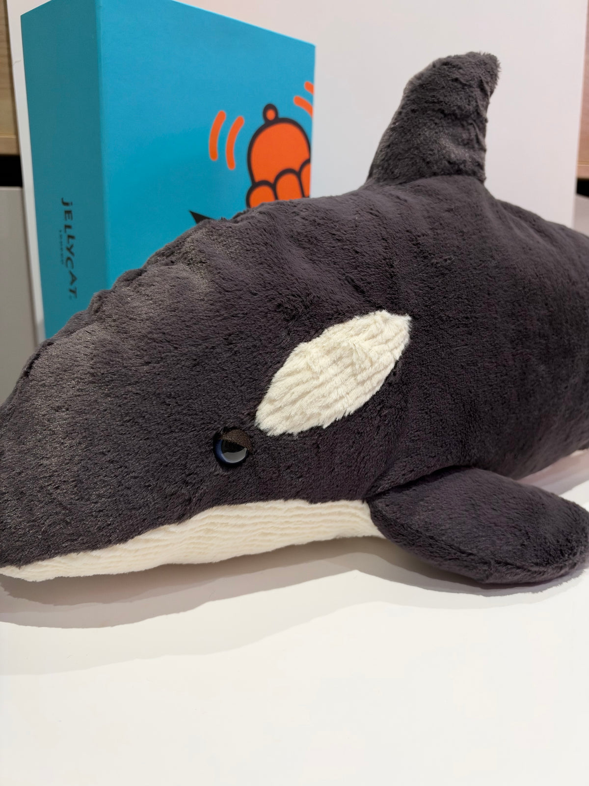 Jellycat Ollivander the Orca Whale - Tagged
