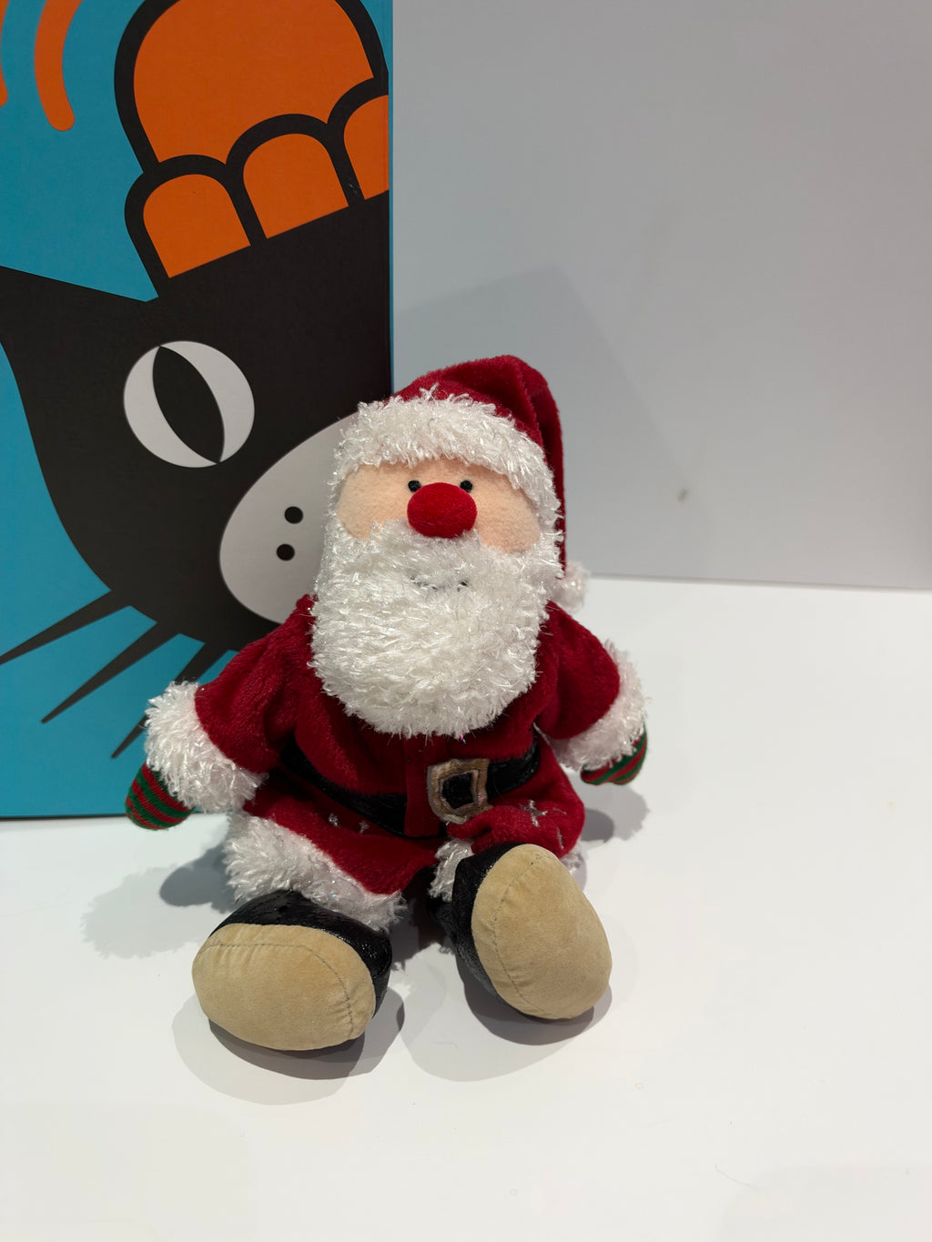 Jellycat Furcoat Santa - Damaged shoes
