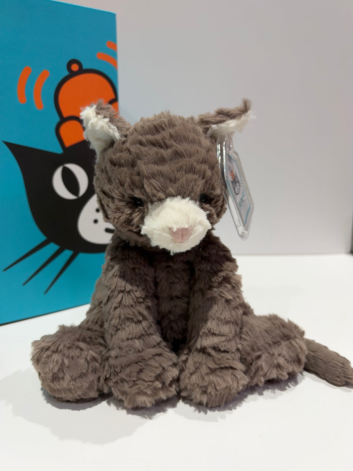Jellycat Fuddlewuddle Grey Cat - Tagged
