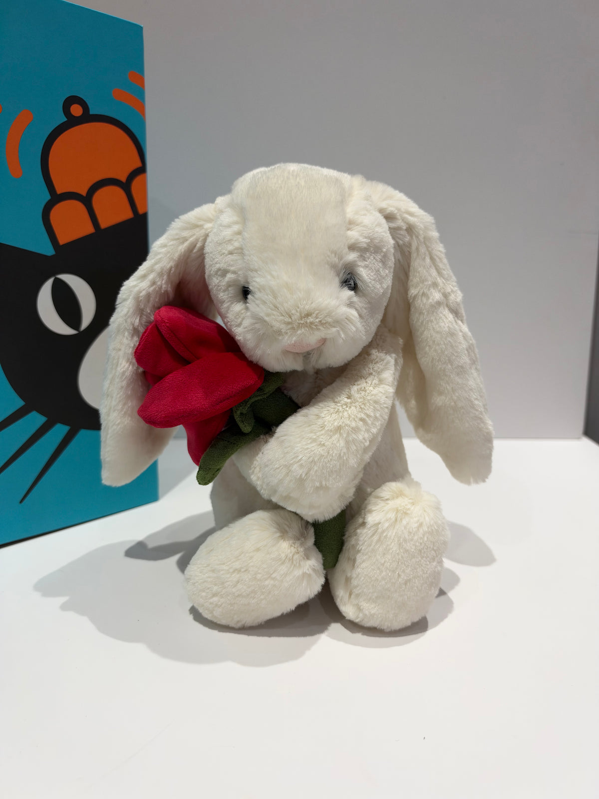 Jellycat Bunny Holding A Rose - NWT
