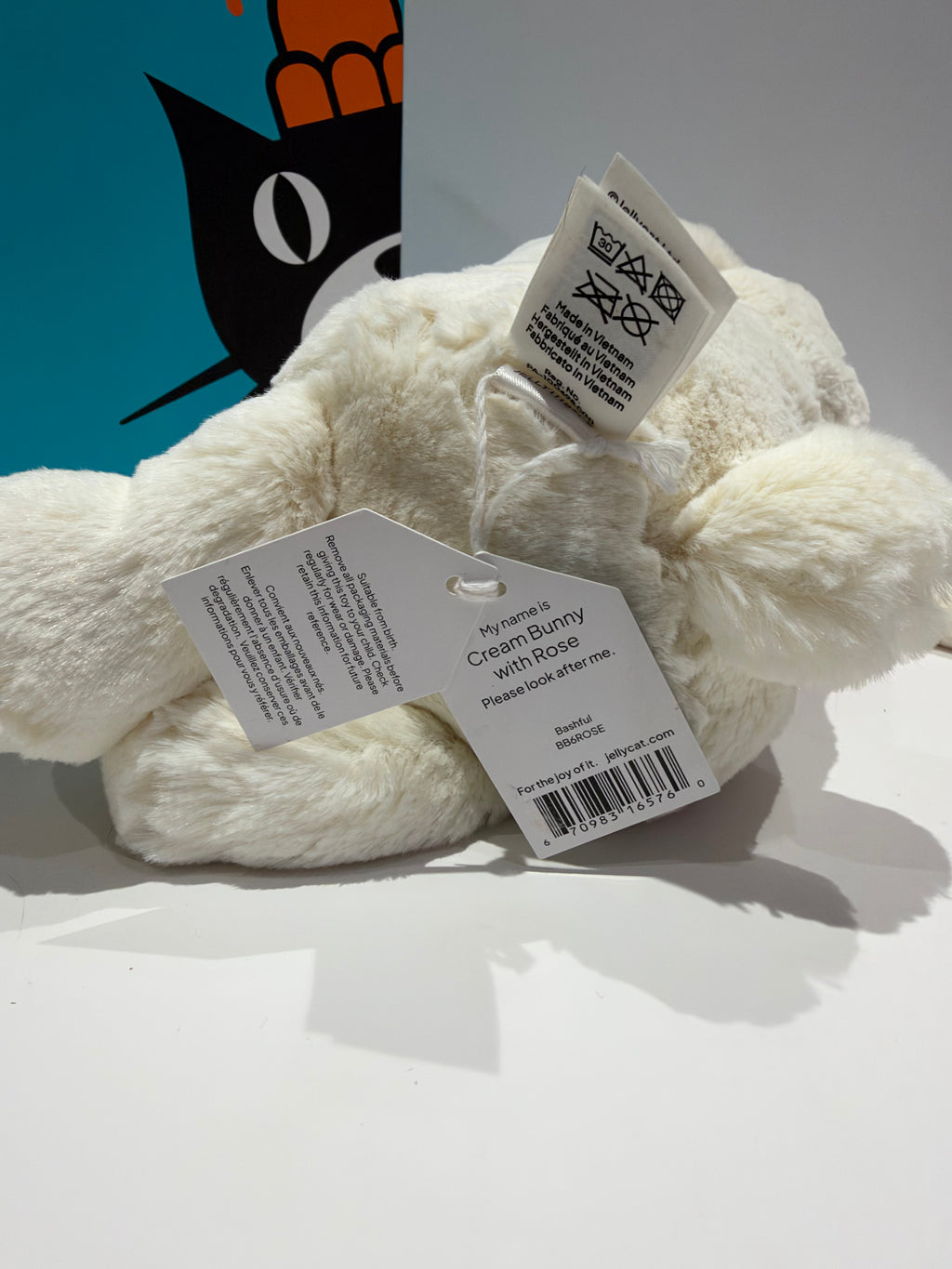 Jellycat Bunny Holding A Rose - NWT