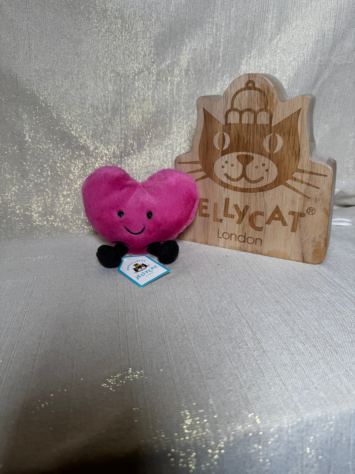 Jellycat Amuseable Hot Pink Heart | BNWT