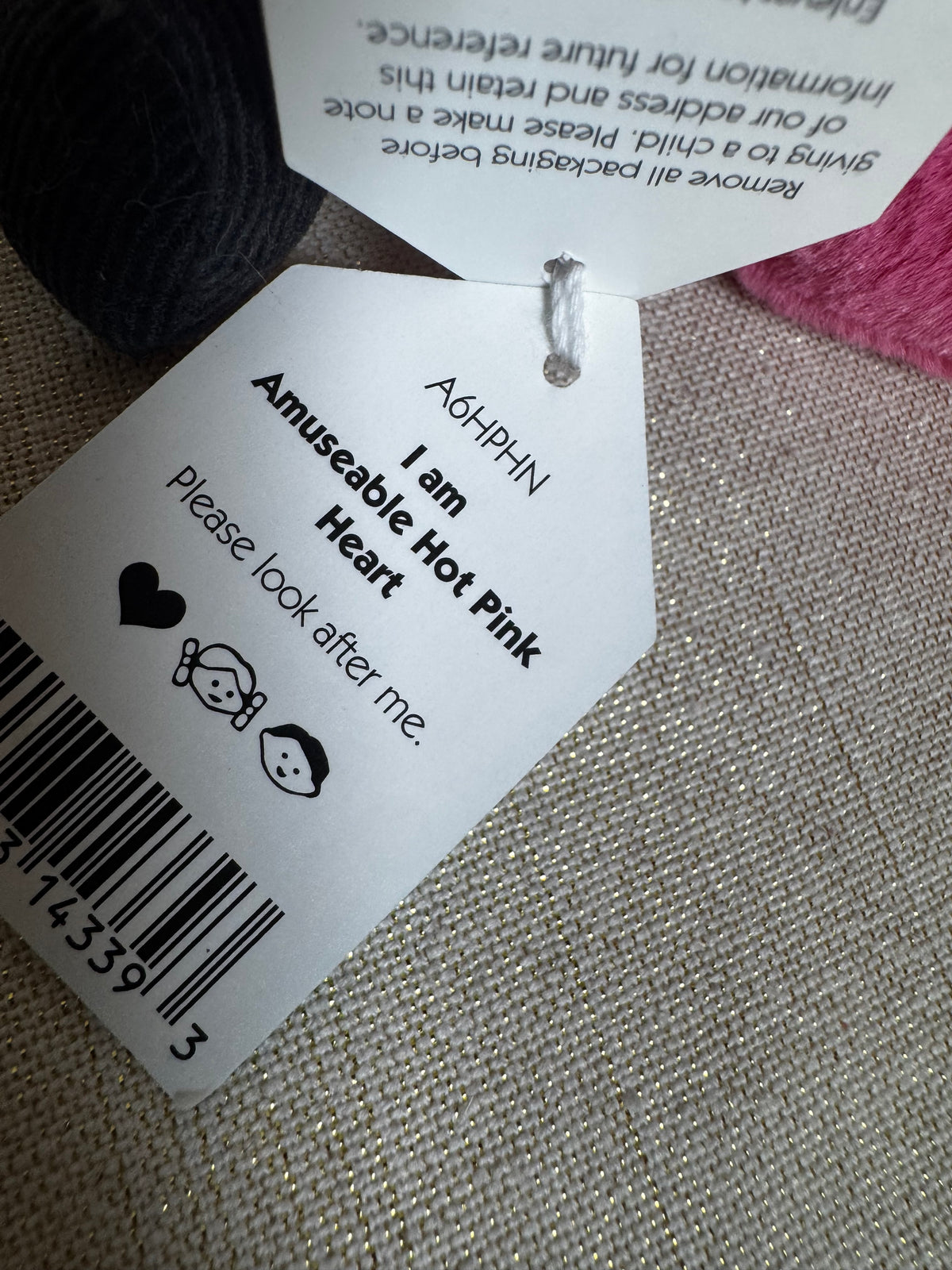 Jellycat Amuseable Hot Pink Heart | BNWT