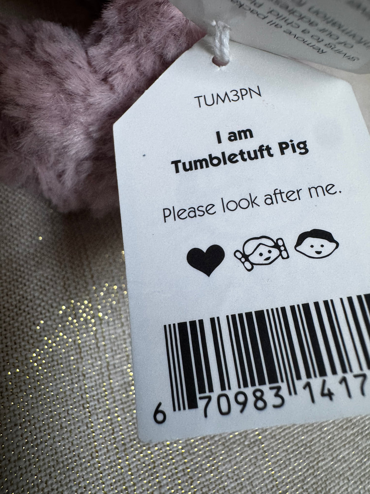 Jellycat Tumbletuft Pig | BNWT