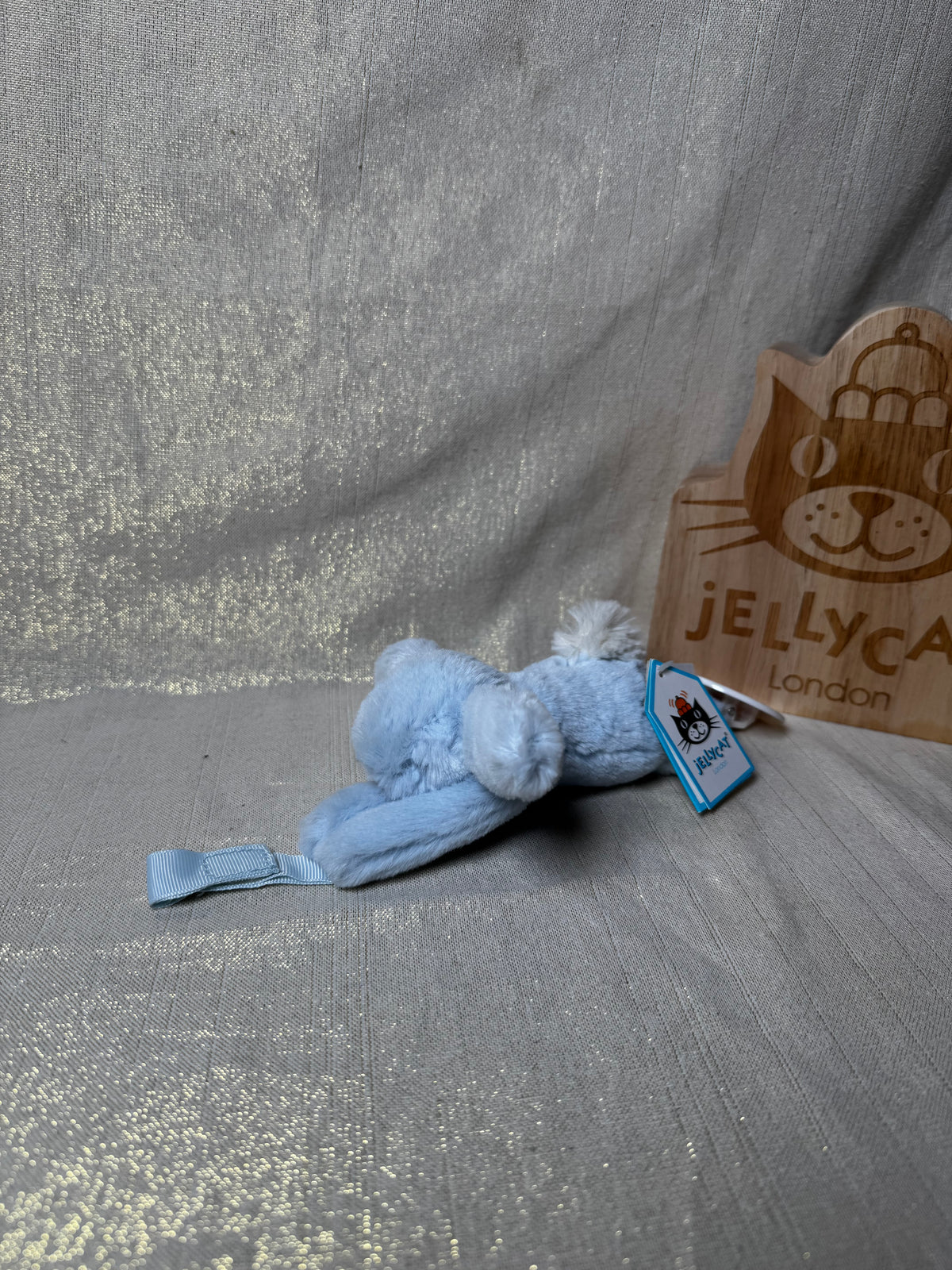 Jellycat Bashful Blue Bunny Dummy Clip