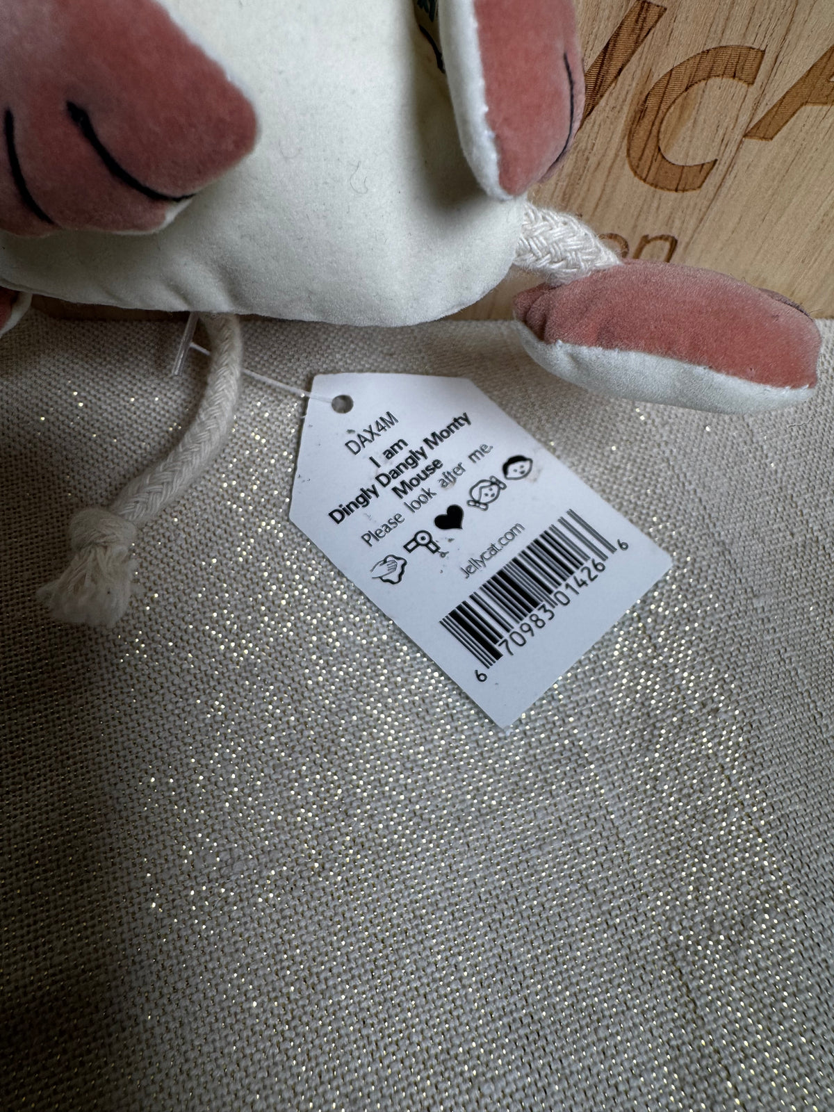 Jellycat Dingly Dangly Monty Mouse | BNWT